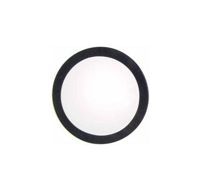 1.0 mm Domed Mineral Glass Mask Crystal - 18.0 mm - Black