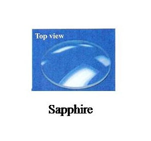 1.0 mm Domed Sapphire Crystal - 28.0 mm