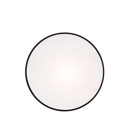 1.0 mm Flat Mineral Glass Thin Mask Crystal - 18.0 mm - Black