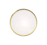 1.0 mm Flat Mineral Glass Thin Mask Crystal - 18.0 mm - Gold