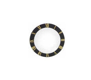1.0 mm Domed Mineral Glass Mask Crystal w/ #s - 18.0 mm - Black