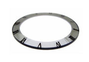 1.0 mm Domed Mineral Glass Mask Crystal w/ #s - 18.0 mm - Silver