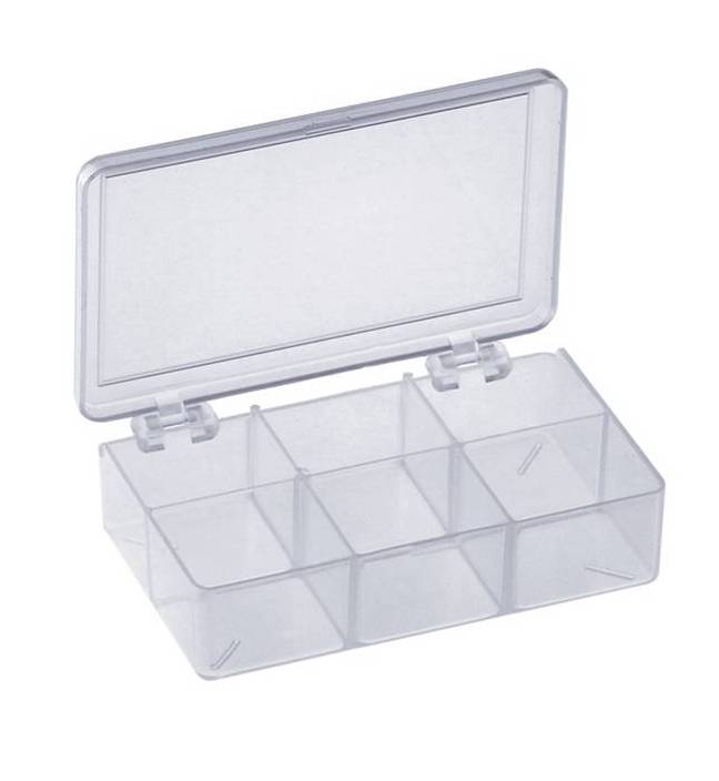 Plastic Storage Box 6 Compartment - Default Title