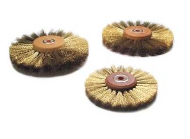 Wood Hub Crimped Brass Brush (2 row 3") - Default Title