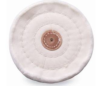 Stitched Muslin Buff w/Leather Center (6" x 60 ply) - Default Title