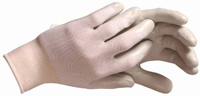 Latex Dipped Cotton Gloves Small - Default Title