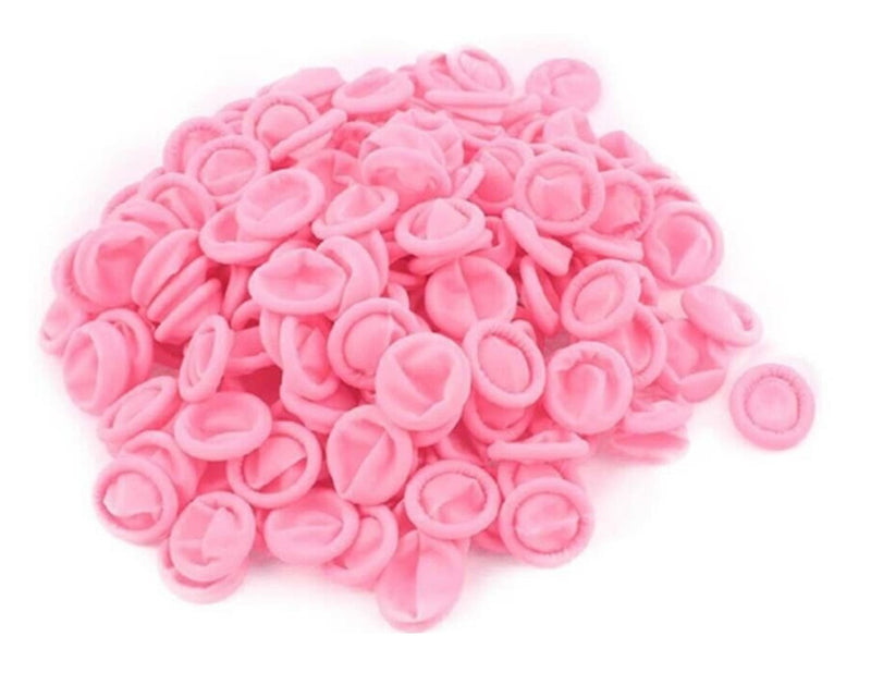 Pink Latex Finger Cots Large - Default Title