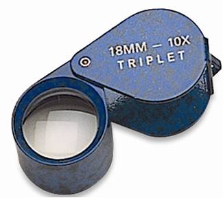 10X Loupe-18mm Oval Lapis - Default Title