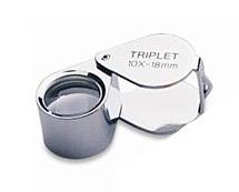 Chrome 10X Triplet Diamond Loupe-Triplet - Default Title