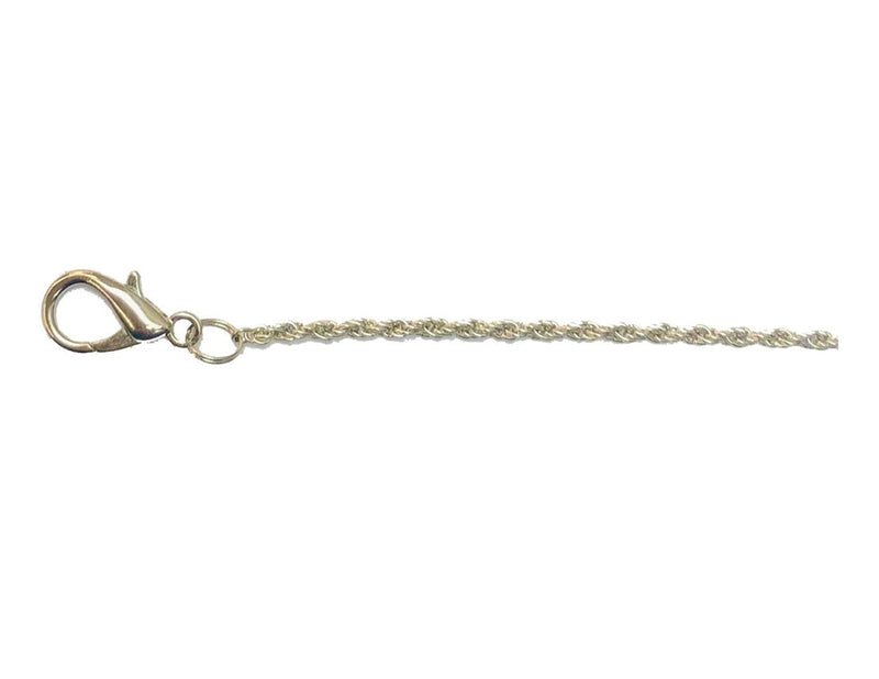 30" Silver-Tone Rope Loupe Lanyard - Default Title