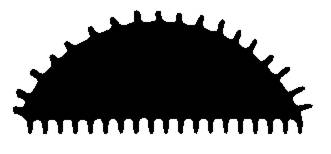 6" Hand File Slim 1/2 Round (Cut 4) - Default Title
