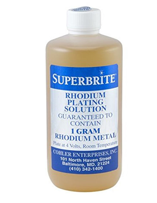 White Super-Brite 1 gram Rhodium Bath Plating Solution - Default Title