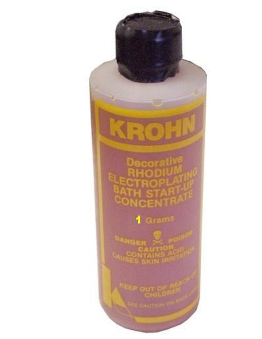White 1 gram Rhodium Bath Plating Solution - Default Title