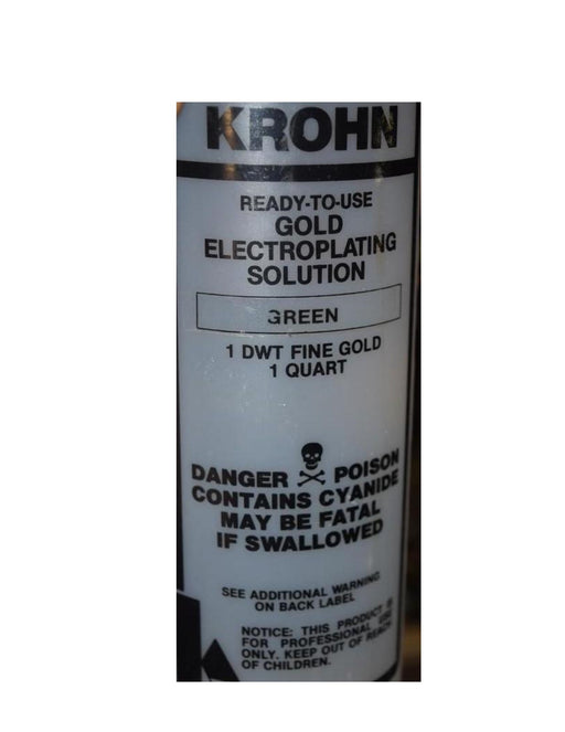 Green Gold Electroplating Solution - Default Title