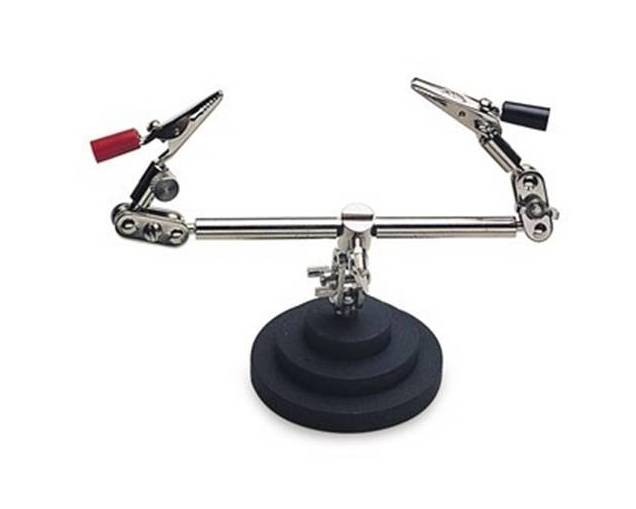 Third Hand w/Double Clip on Round Base - Default Title