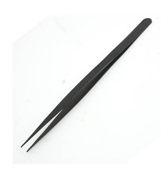 Black Fine Tips Diamond Tweezers - Default Title