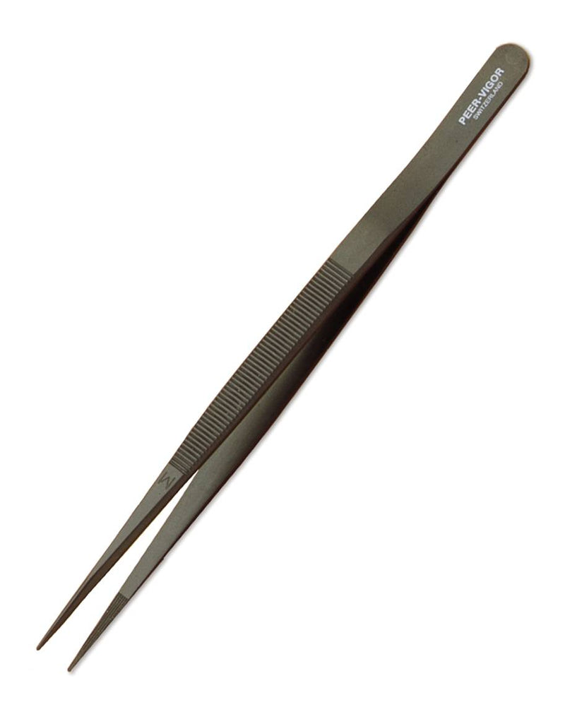 Black Medium Tips Diamond Tweezers 575.0622 - Default Title