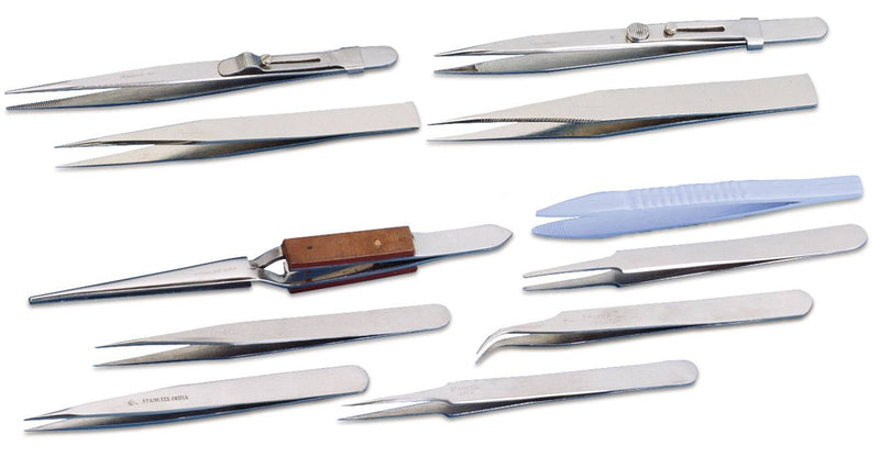 12 pc All Purpose Tweezer Set - Default Title