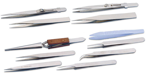 12 pc All Purpose Tweezer Set - Default Title