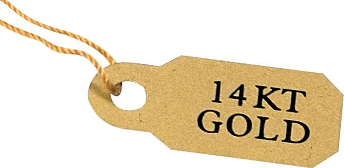 PVC String Tags (1000) (10 x 32 mm) 14KT GOLD - Default Title