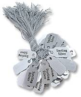 PVC String Tags (1000) (10 x 32 mm) Sterling Silver - Default Title