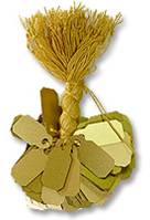 PVC String Tags (1000) (10 x 19 mm) Gold Color - Default Title