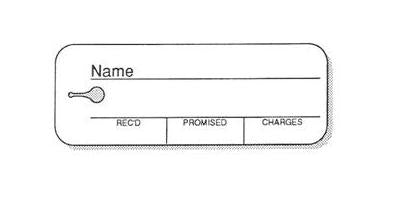 Printed Repair String Tags (1000) (1 x 2 3/4") - Default Title