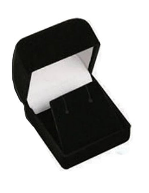 Earring Nylon Flock(w/Flap) Black BX25.104-99 - Default Title