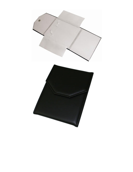 Folder Leather/Satin 7 x 4 Blk/Wht BX55.202 - Default Title