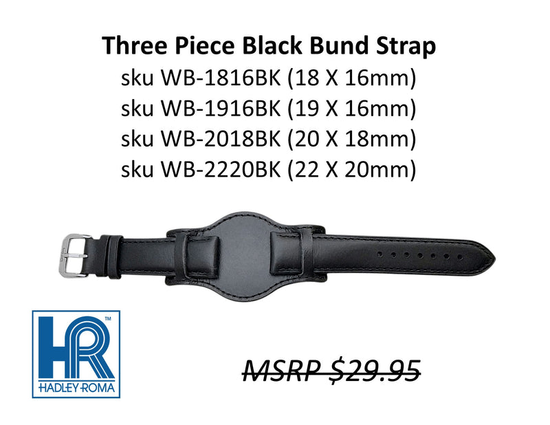 3-piece Bund Strap Black