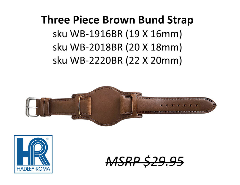 3-piece Bund Strap Brown