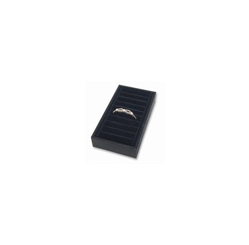 Bangle Tray-Black Velvet (8 pc) 7 3/4 x 4 1/4 x 1 1/2 - Default Title