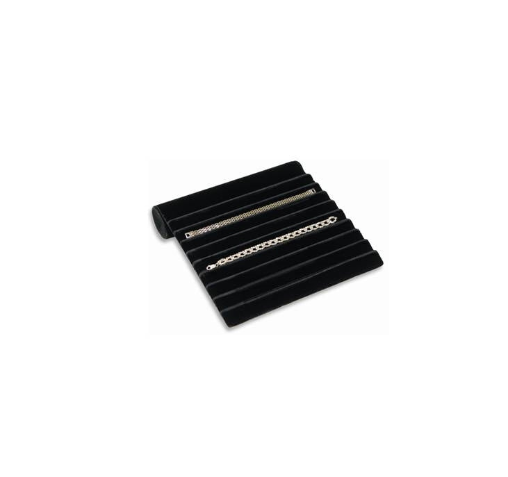 Ribbed Bracelet Ramp-Black Velvet 8 1/4 x 8 3/4 x 1 3/4 - Default Title