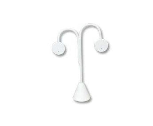 1 pr Earring Tree-White Leather 5.25 - Default Title