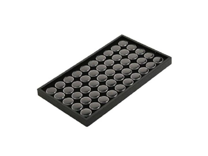 50 Capsule Gemstone Tray-Black 8.25x14.75 - Default Title
