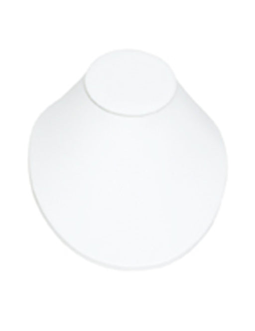 Necklace Bust Low Profile-White 6 1/2 x 7 1/2 x 4 - Default Title