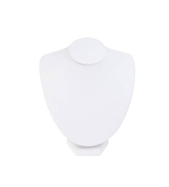 Necklace Bust on Stand-White 7 1/2 x 6 x 8 - Default Title