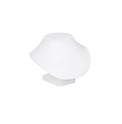 Necklace Bust Low Profile-White 8 1/2 x 7 x 6 1/2 - Default Title