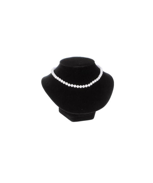 Necklace Bust Low Profile-Black 8 1/2 x 7 x 6 1/2 - Default Title