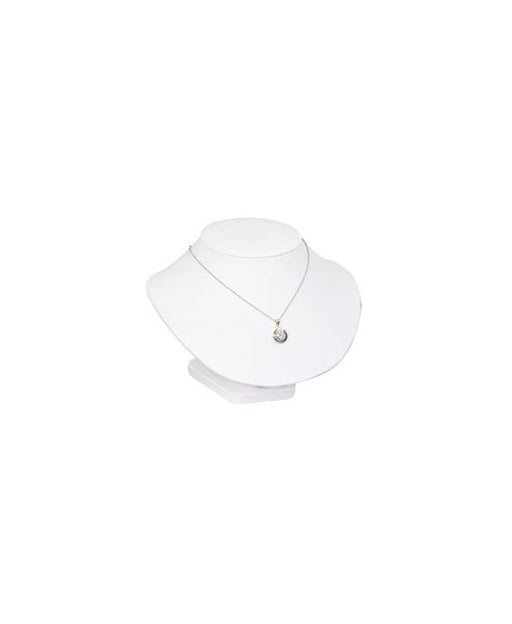 Necklace Bust Low Profile-White 7 1/2 x 6 x 5 1/2 - Default Title