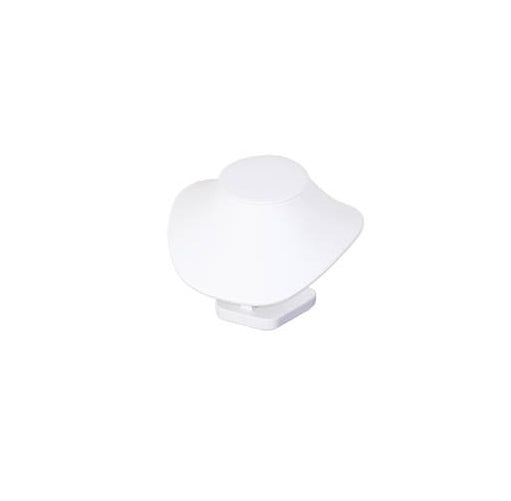 Necklace Bust Low Profile-White 6 1/8 x 5 1/4 x 4 3/4 - Default Title