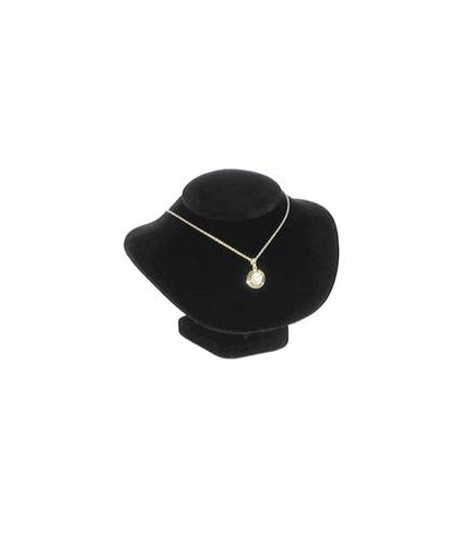Necklace Bust Low Profile-Black 6 1/8 x 5 1/4 x 4 3/4 - Default Title