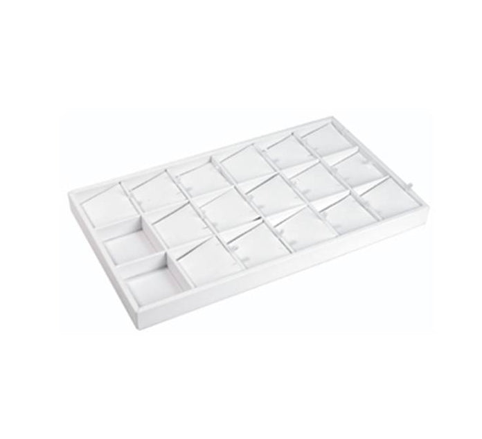 Pendant Tray-White Leather (15 x 8 5/8") - Default Title