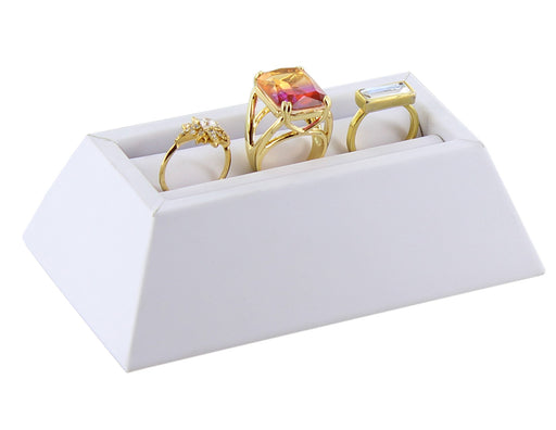 3 pc Ring Stand-White Leather (4-3/4 x 3 x 1-1/2") DP65.403-01 - Default Title