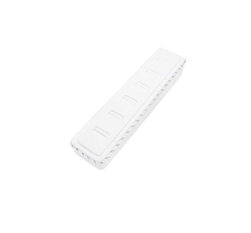 6 pc Ring Block-White Leather (2 1/4 x 9 3/4") DP65.406 - Default Title
