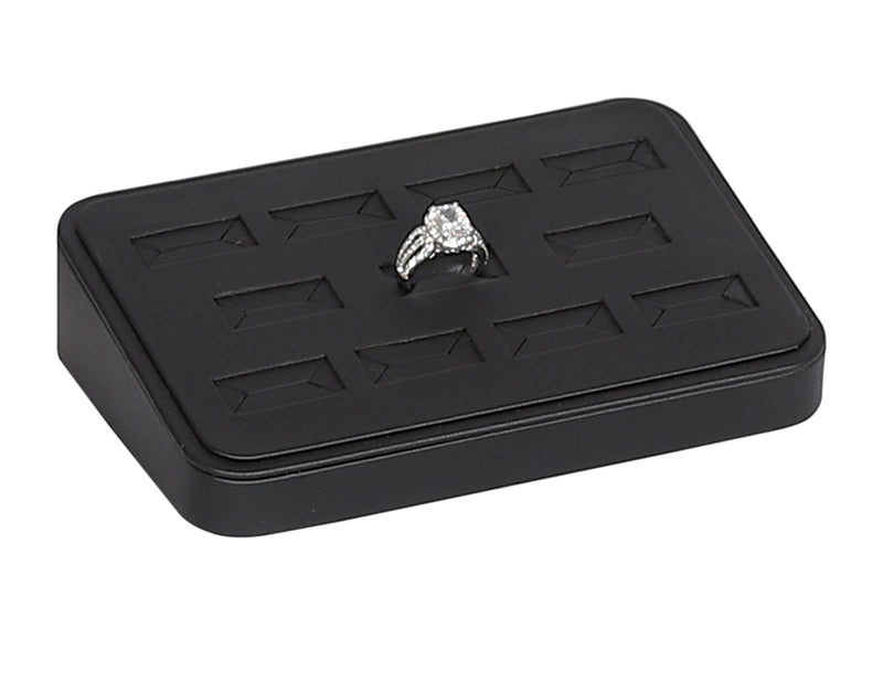 11 pc Ring Block-Black Leather (6 1/4 x 4 3/8 x 1 3/4") DP65.411-99 - Default Title