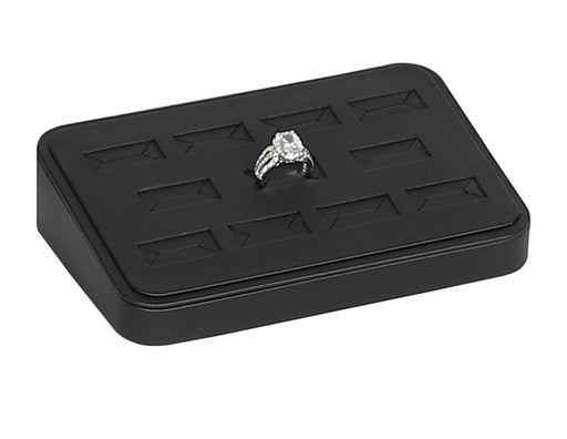 11 pc Ring Block-Black Leather (6 1/4 x 4 3/8 x 1 3/4") DP65.411-99 - Default Title