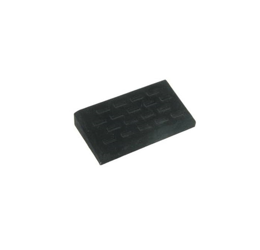 18 pc Ring Block Black Velvet 8 1/4 x 4 1/2 x 1 3/4 - Default Title