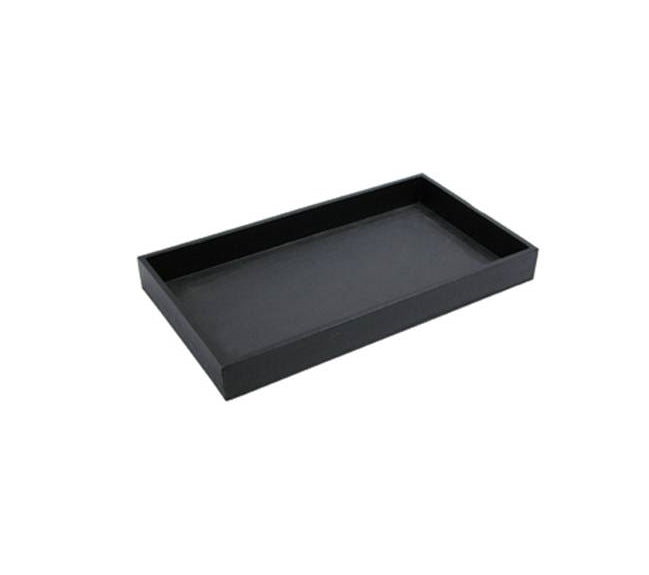 2" Utility Tray-Plastic Stackable-Black (14 3/4 x 8 1/4 x 2") - Default Title