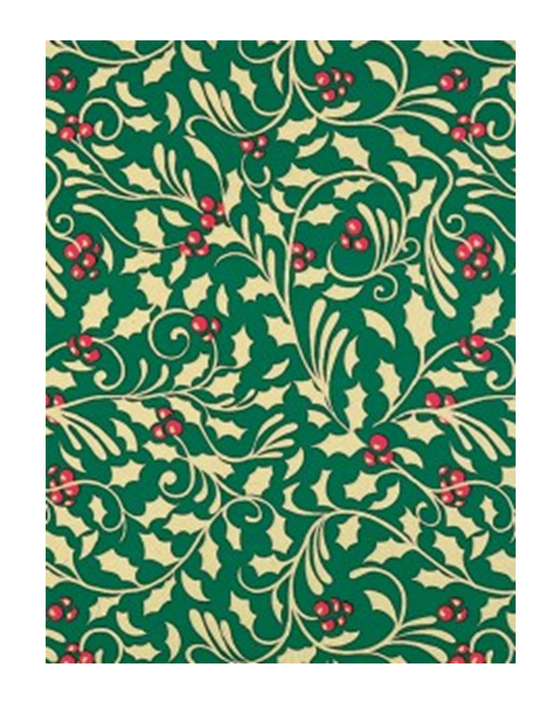 Green Christmas Holly 7 3/8" - Default Title